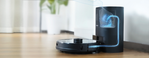 Már a porzsákot is maga üríti a robotporszívó