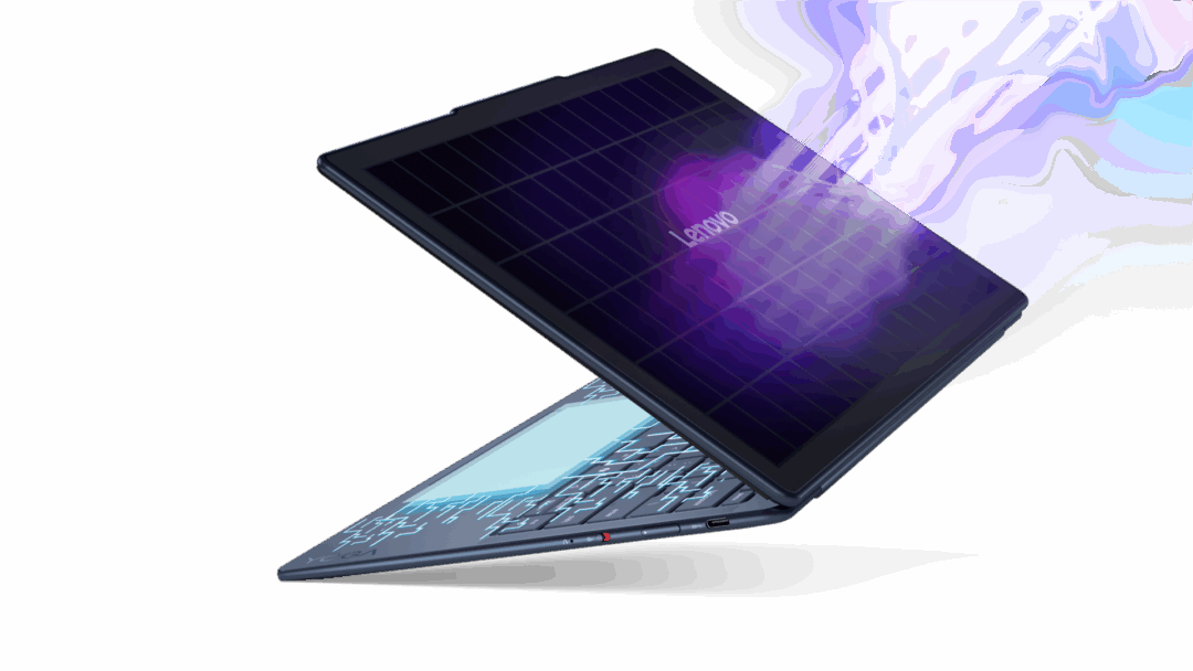 Napelemes notebook a Lenovotól